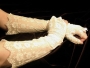 Перчатки-митенки Кружево, ручная вышивка Россия, последняя четверть XIX века 1890 г инфо 11430v.